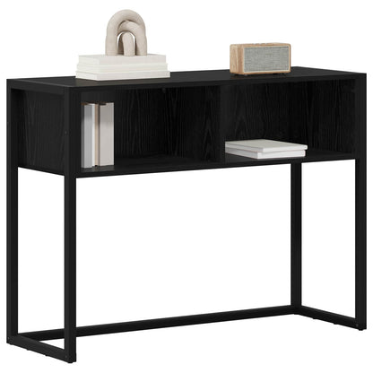 Tavolino Rovere Nero 100 x 36 x 75 cm Legno multistrato