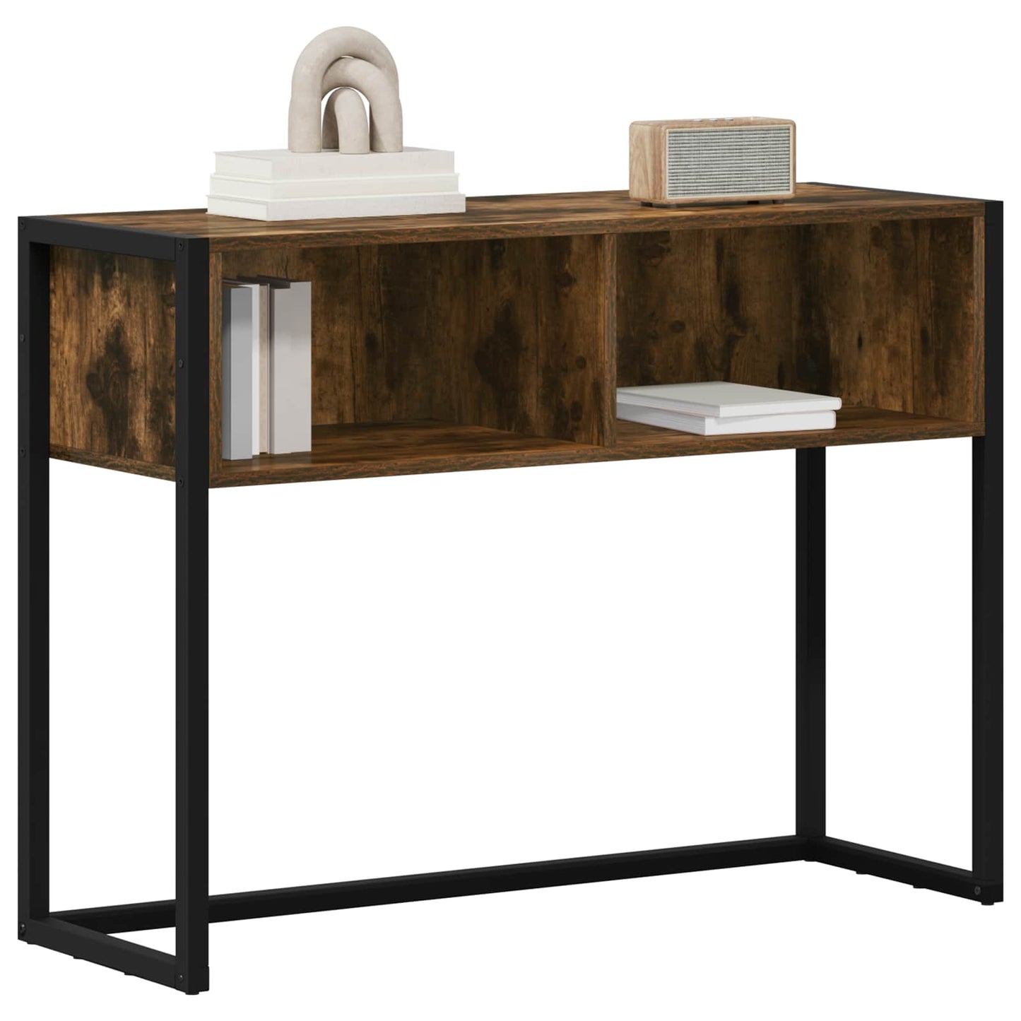 Tavolino Quercia Fumosa 100 x 36 x 75 cm Legno multistrato