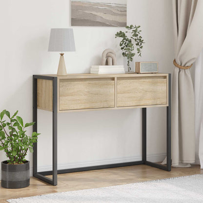Tavolino con cassetto Sonoma 100 x 36 x 75 cm Legno multistrato