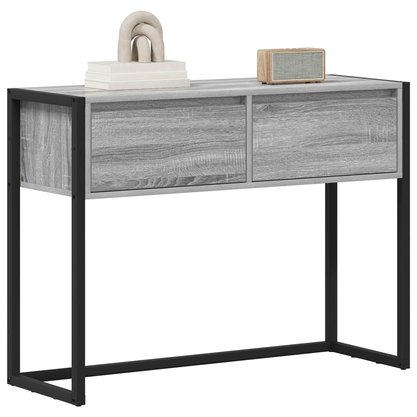 Tavolino Grigio Sonoma 100 x 36 x 75 cm Legno multistrato