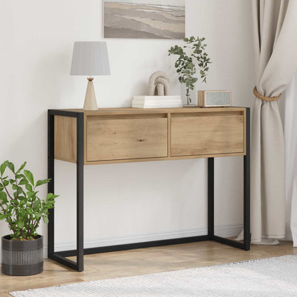 Tavolino Rovere Artigianale 100 x 36 x 75 cm Legno multistrato