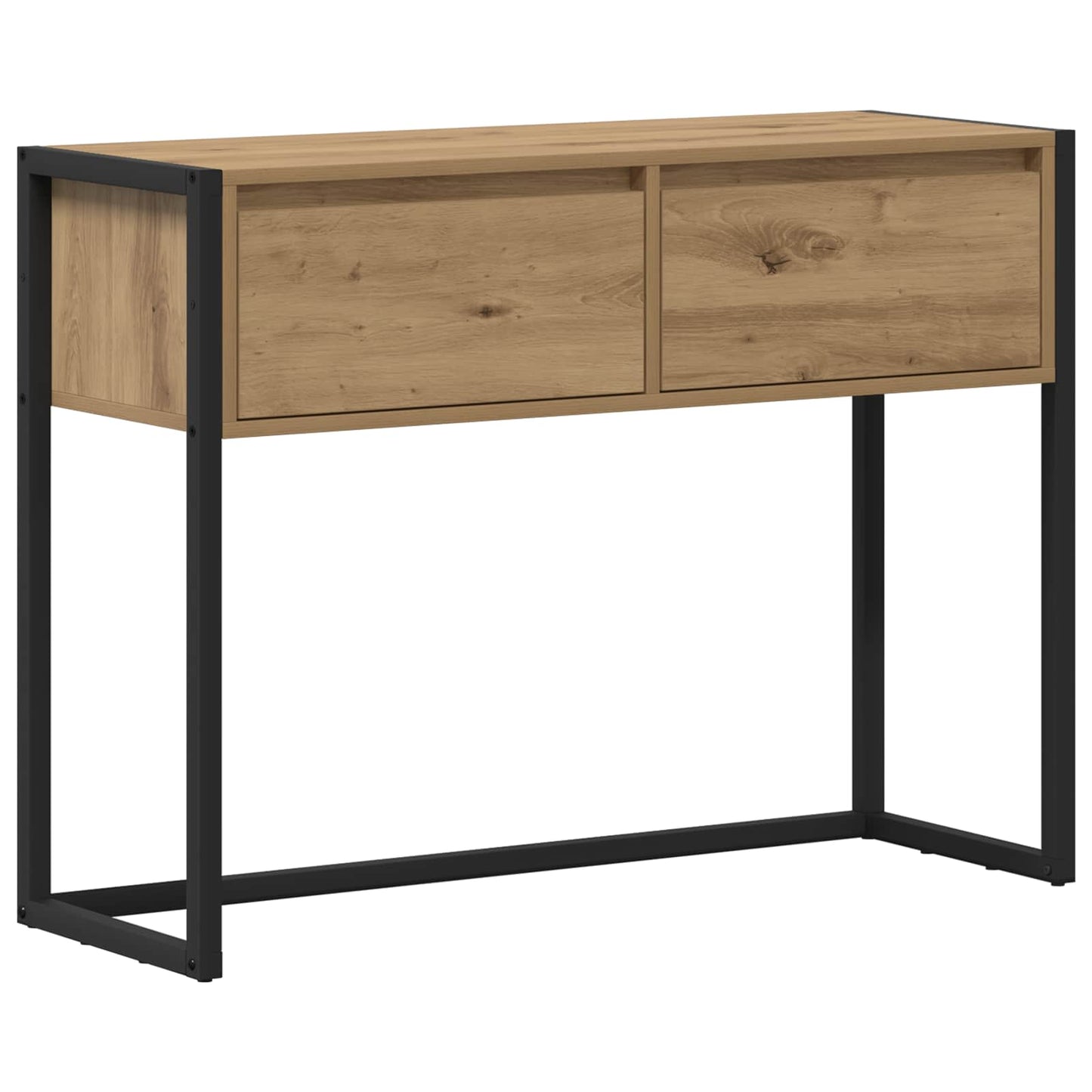 Tavolino Rovere Artigianale 100 x 36 x 75 cm Legno multistrato