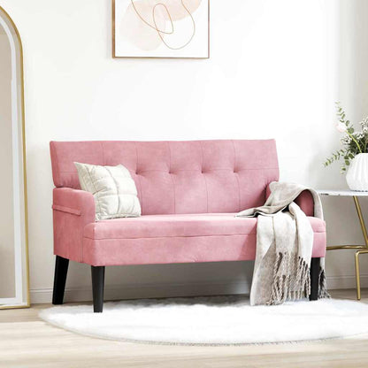 Panca Chesterfield Rosa 112 x 65,5 x 75 cm Velluto