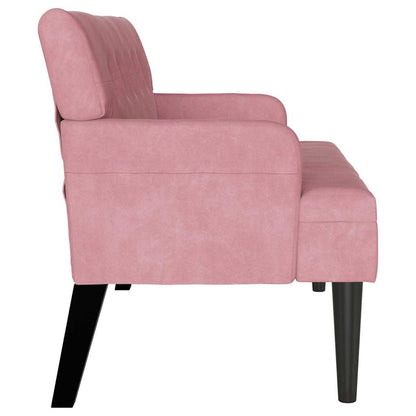 Panca Chesterfield Rosa 112 x 65,5 x 75 cm Velluto