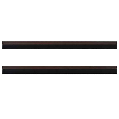 Spazzole per porte autoadesive 2 pcs Marrone 100 cm