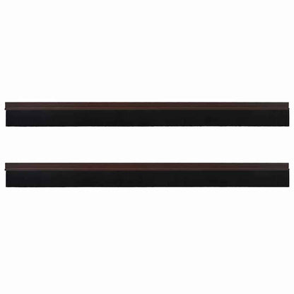 Spazzole per porte autoadesive 2 pcs Marrone 100 cm
