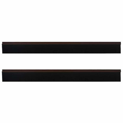 Spazzole per porte autoadesive 2 pcs Marrone 100 cm