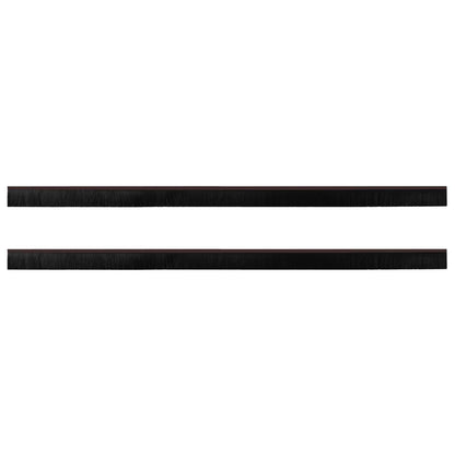 Spazzole per porte autoadesive 2 pcs Marrone 100 cm