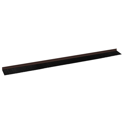 Spazzole per porte autoadesive 2 pcs Marrone 100 cm