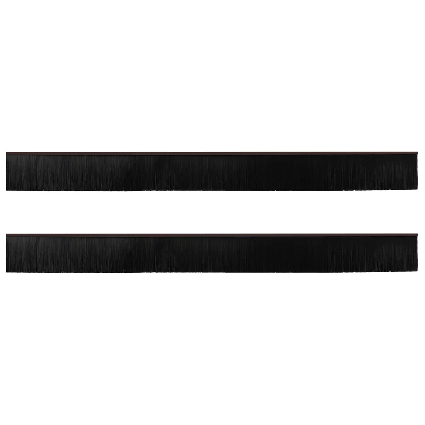 Spazzole per porte autoadesive 2 pcs Marrone 100 cm