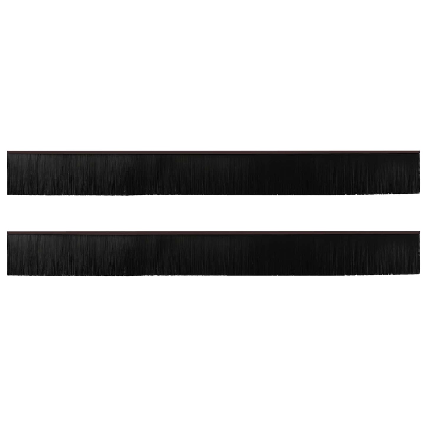 Spazzole per porte autoadesive 2 pcs Marrone 100 cm