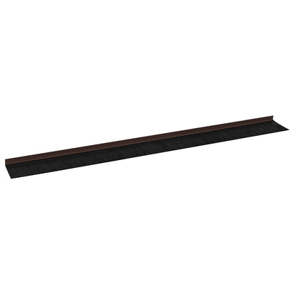 Spazzole per porte autoadesive 12 pcs Marrone 100 cm