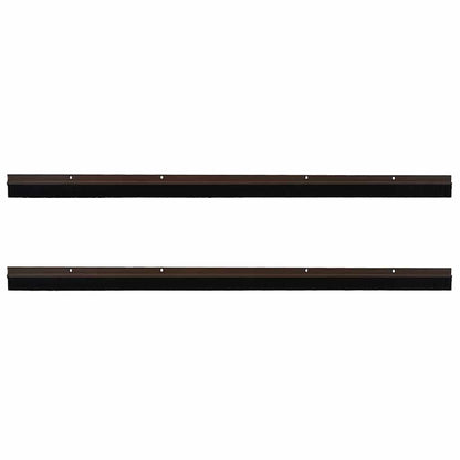 Spazzole per porte a vite 2 pcs Marrone 100 cm