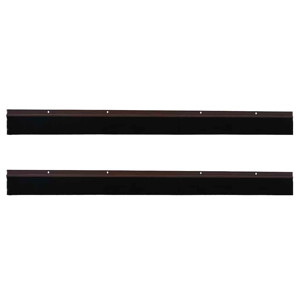 Spazzole per porte a vite 2 pcs Marrone 100 cm