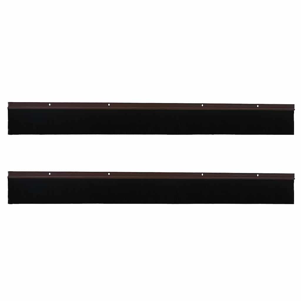 Spazzole per porte a vite 2 pcs Marrone 100 cm