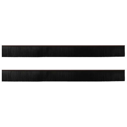 Spazzole per porte a vite 2 pcs Marrone 100 cm