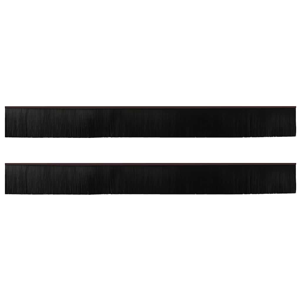 Spazzole per porte a vite 2 pcs Marrone 100 cm