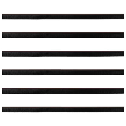 Spazzole per porte a vite 6 pcs Marrone 100 cm