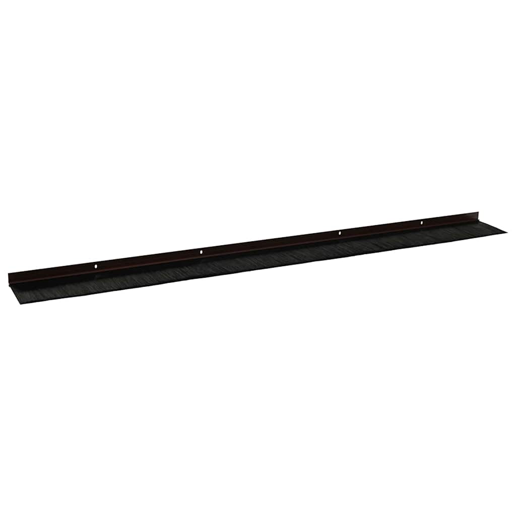 Spazzole per porte a vite 12 pcs Marrone 100 cm