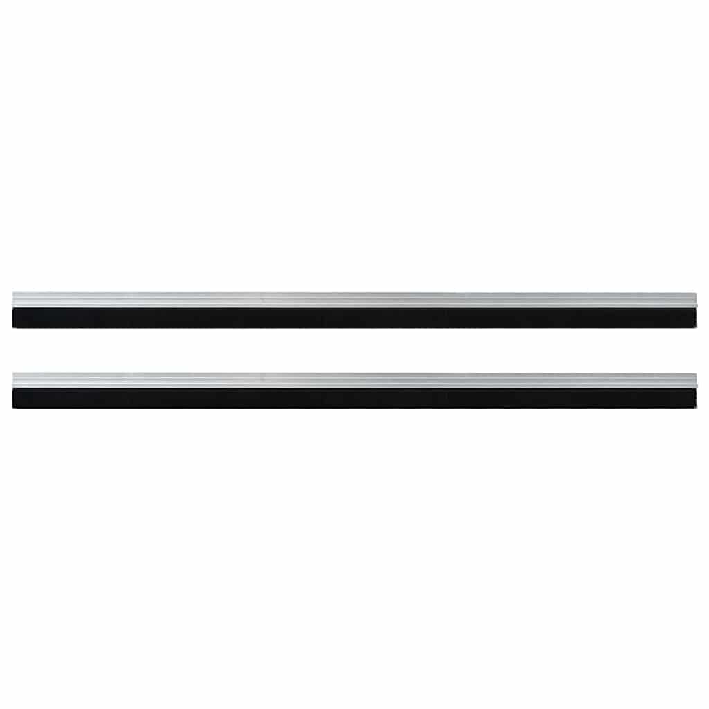 Spazzole per porte autoadesive 2 pcs Argento 100 cm