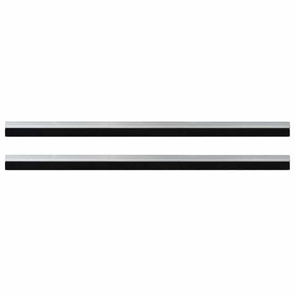 Spazzole per porte autoadesive 2 pcs Argento 100 cm