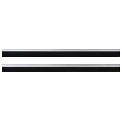 Spazzole per porte autoadesive 2 pcs Argento 100 cm