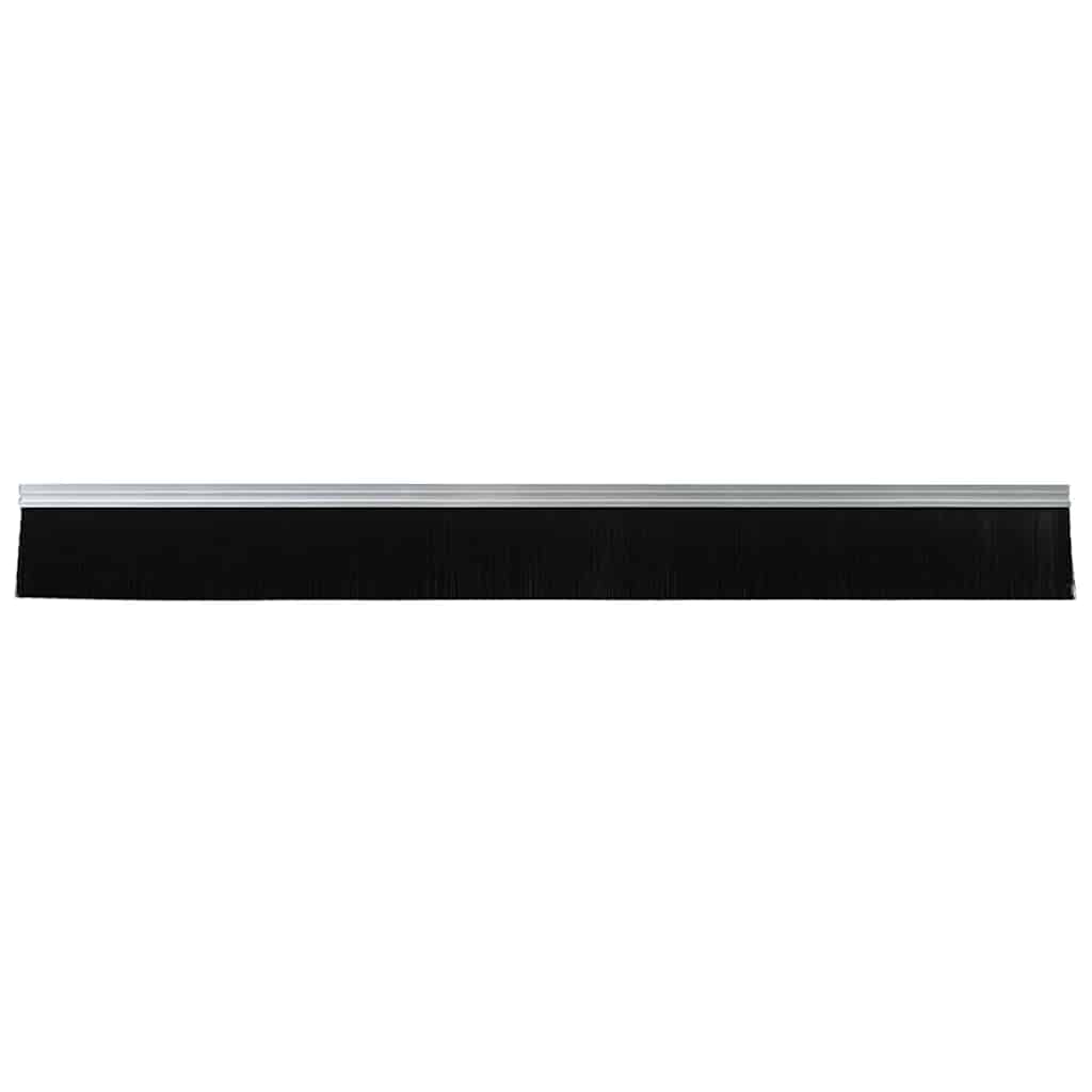 Spazzole per porte autoadesive 6 pcs Argento 100 cm