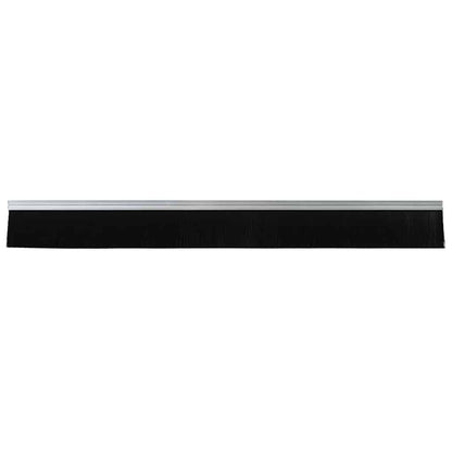 Spazzole per porte autoadesive 12 pcs Argento 100 cm