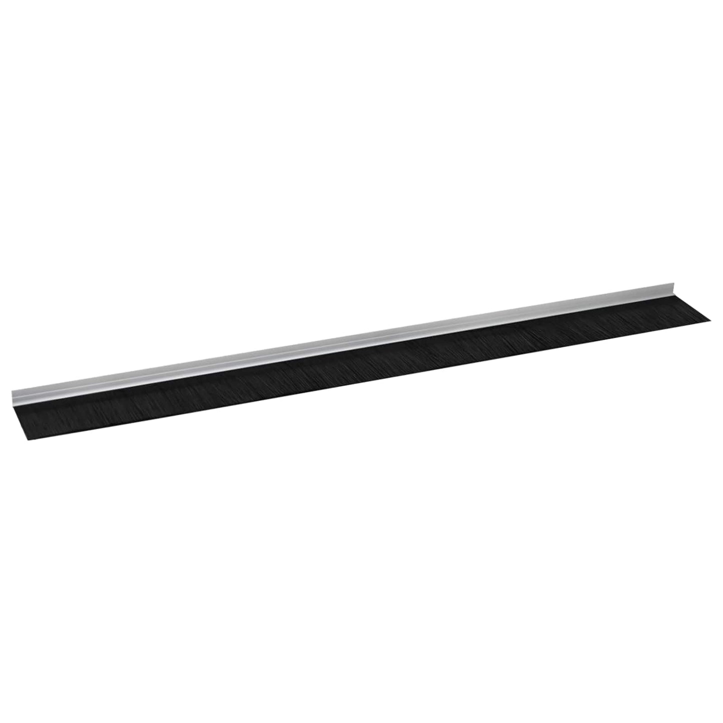 Spazzole per porte autoadesive 2 pcs Argento 100 cm