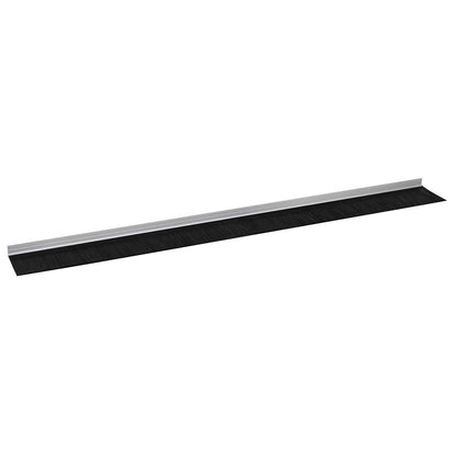 Spazzole per porte autoadesive 6 pcs Argento 100 cm