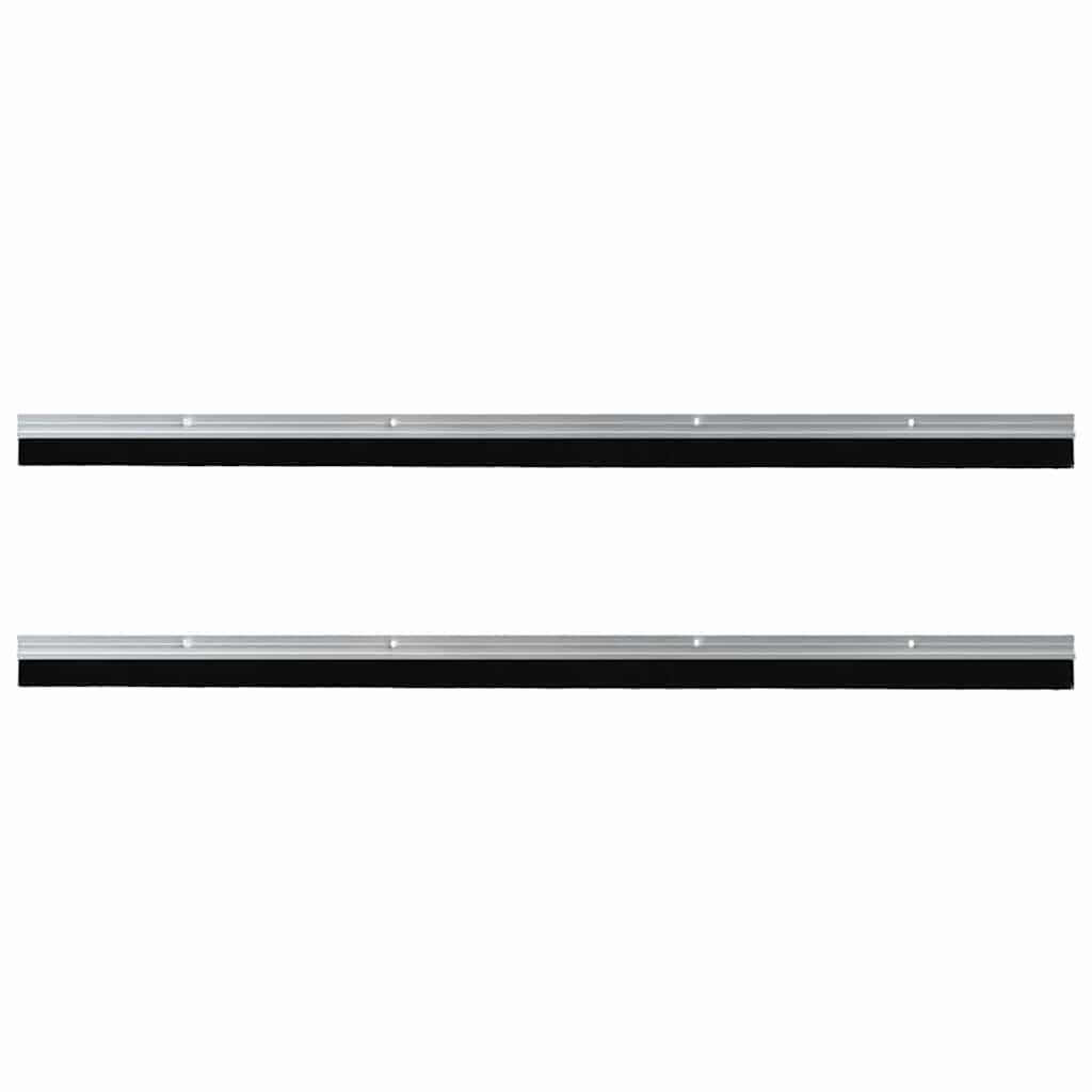Spazzole per porte a vite 2 pcs Argento 100 cm