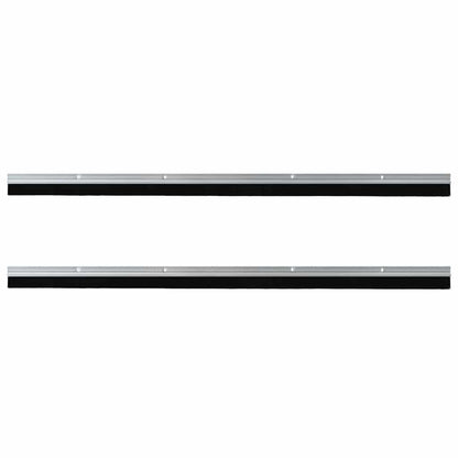 Spazzole per porte a vite 2 pcs Argento 100 cm