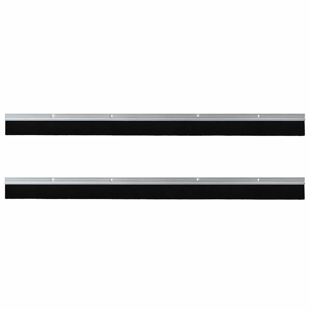 Spazzole per porte a vite 2 pcs Argento 100 cm