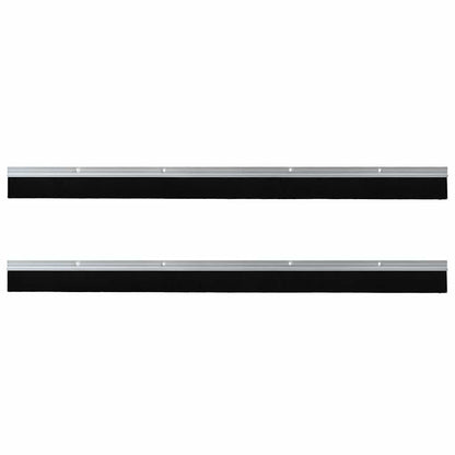 Spazzole per porte a vite 2 pcs Argento 100 cm