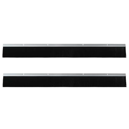 Spazzole per porte a vite 2 pcs Argento 100 cm