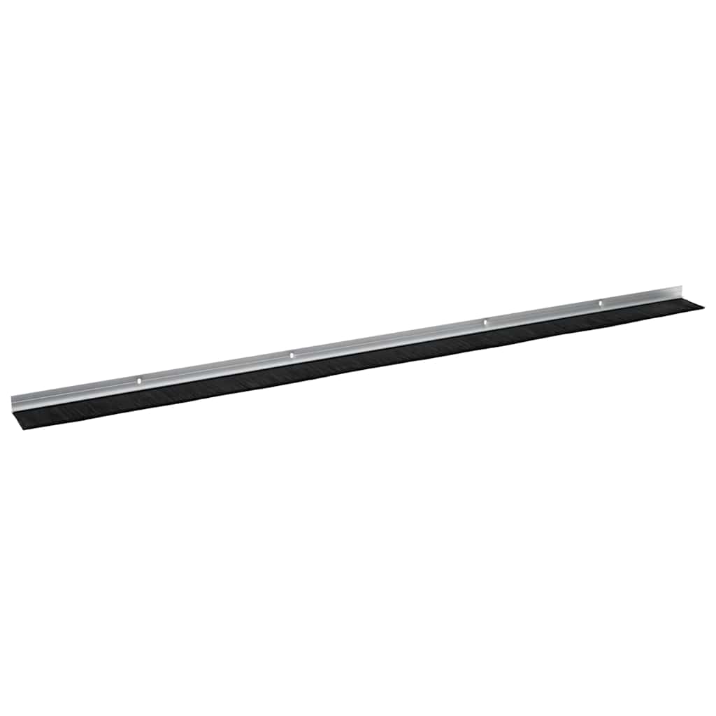 Spazzole per porte a vite 2 pcs Argento 100 cm