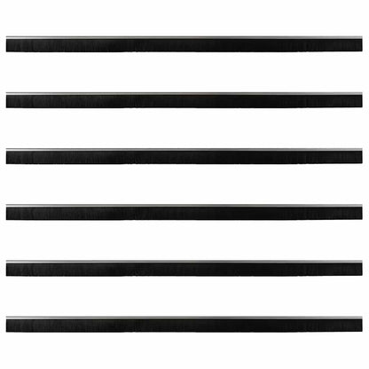 Spazzole per porte a vite 6 pcs Argento 100 cm