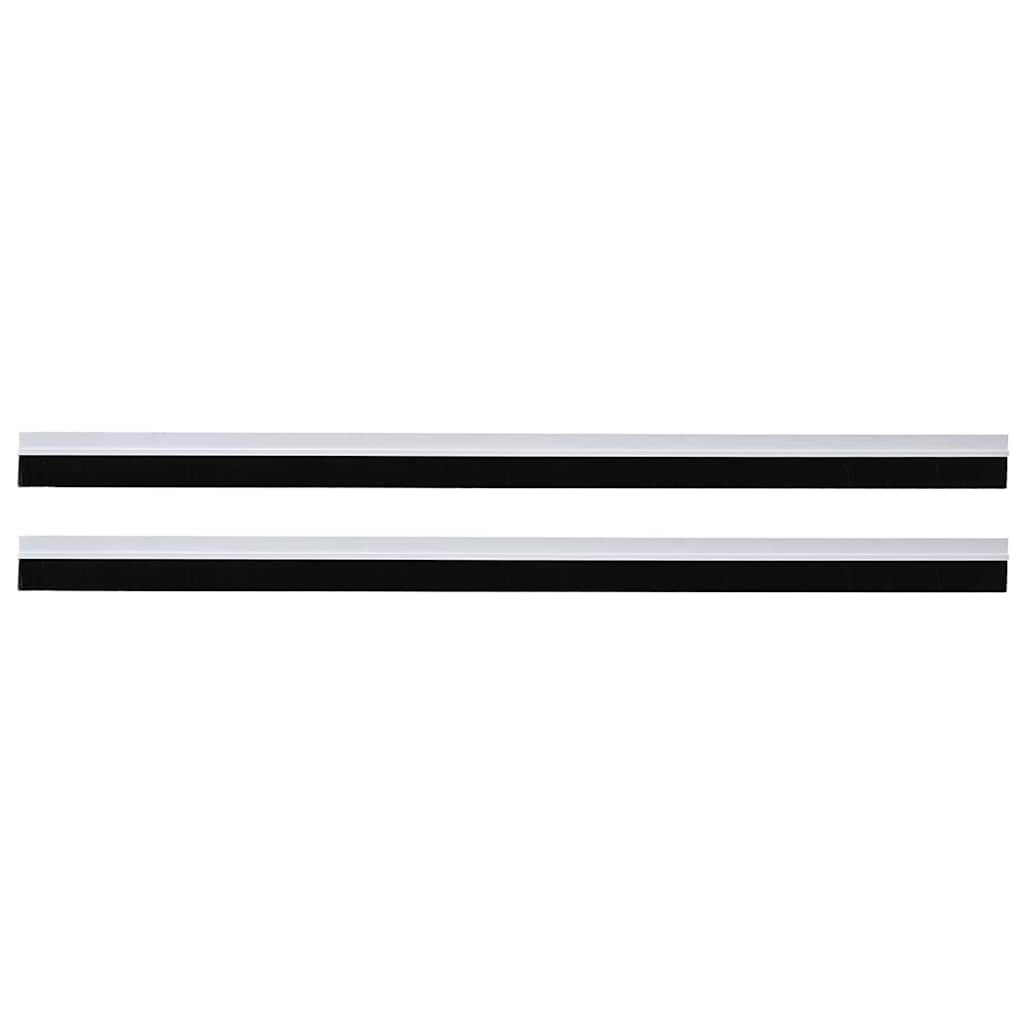 Spazzole per porte autoadesive 2 pcs Bianco 100 cm