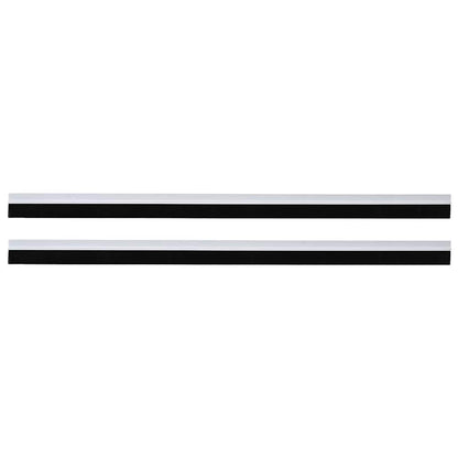 Spazzole per porte autoadesive 2 pcs Bianco 100 cm