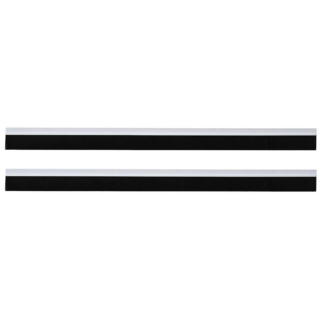 Spazzole per porte autoadesive 2 pcs Bianco 100 cm