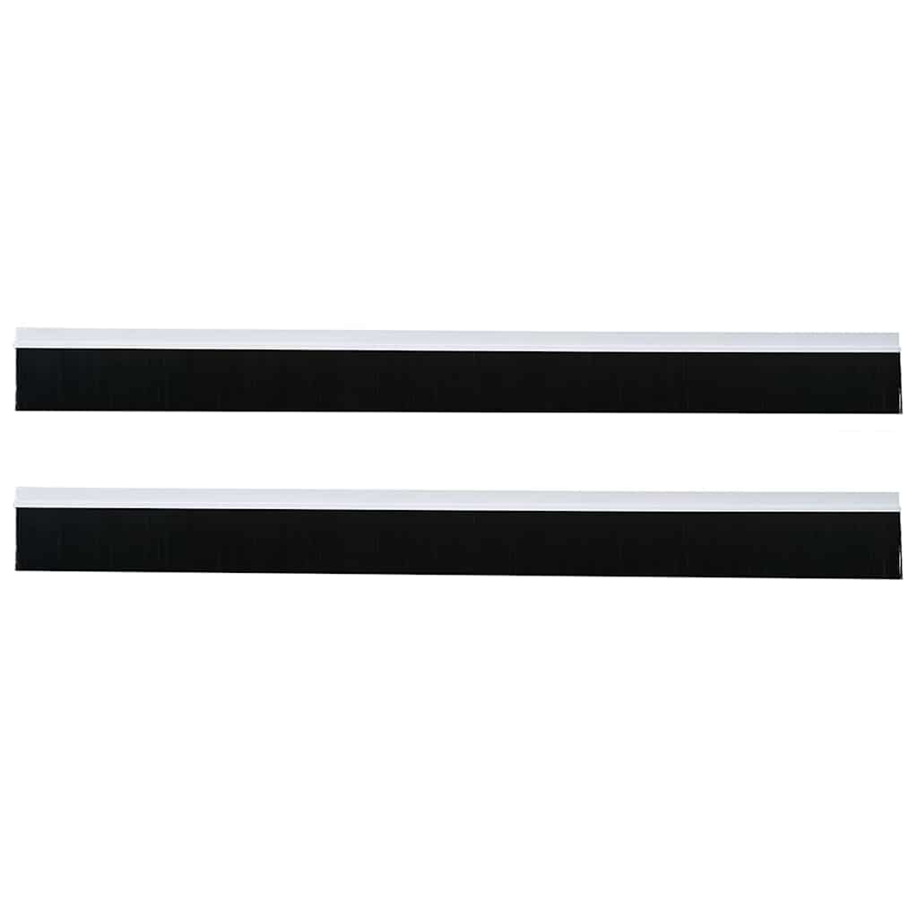 Spazzole per porte autoadesive 2 pcs Bianco 100 cm