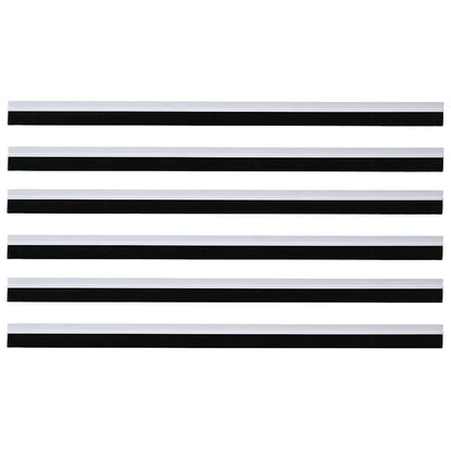 Spazzole per porte autoadesive 6 pcs Bianco 100 cm