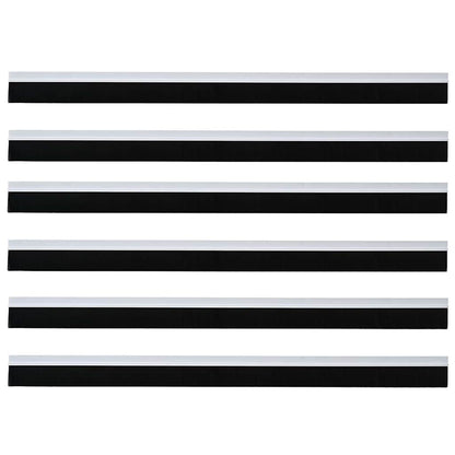 Spazzole per porte autoadesive 6 pcs Bianco 100 cm