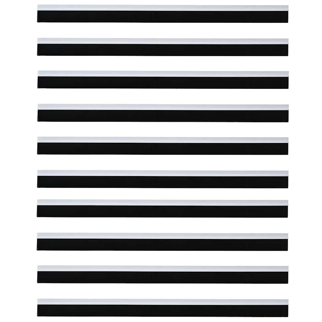 Spazzole per porte autoadesive 12 pcs Bianco 100 cm