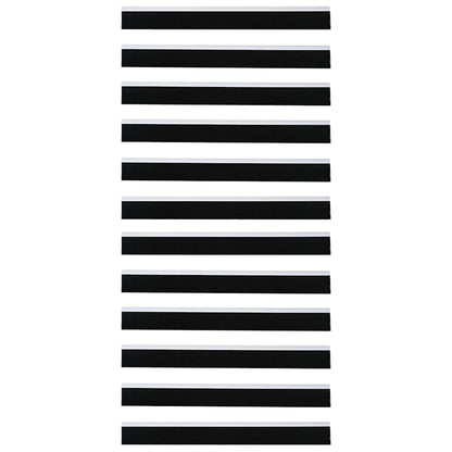 Spazzole per porte autoadesive 12 pcs Bianco 100 cm