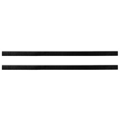 Spazzole per porte autoadesive 2 pcs Bianco 100 cm