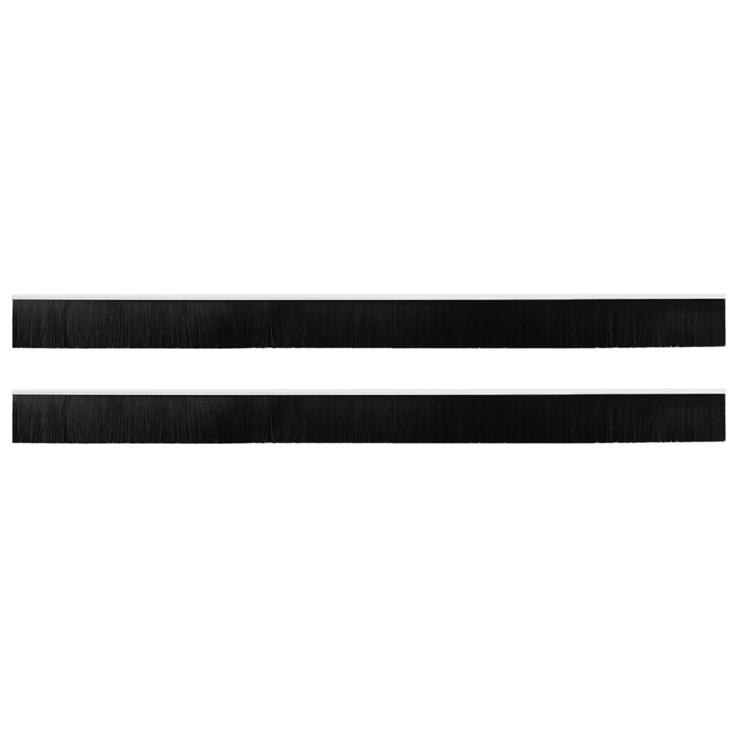 Spazzole per porte autoadesive 2 pcs Bianco 100 cm