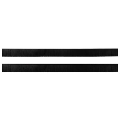 Spazzole per porte autoadesive 2 pcs Bianco 100 cm