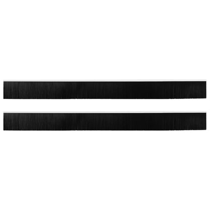 Spazzole per porte autoadesive 2 pcs Bianco 100 cm