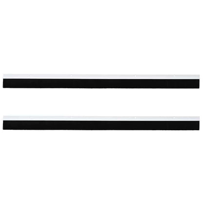 Spazzole per porte a vite 2 pcs Bianco 100 cm Lega di alluminio
